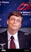 Bill Gates, founder and CEO of Microsoft attends a press conference by ...