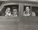 James Cagney with his sister Jeanne and Joan Leslie carpooling in the ...