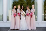 PINK BRIDESMAID DRESSES - Yuman Dakren