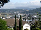 View to the south from the Greenbrae hills neighborhood of Greenbrae ...