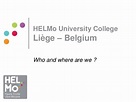 Let's discover HELMo University College in Liège – Belgium