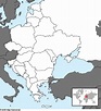 Eastern Europe - Outline Map