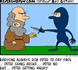 ReverendFun.com : Cartoon for Jun 21, 1999: "Robbing Peter"
