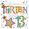 Thirteen Today 13th Birthday Greeting Card | Cards