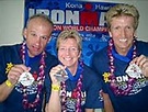 Ironman Hawaii 2003 - Gabi Morhart, Klaus Wenk und Thorsten Fritz - km ...