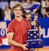 Russian player Andrey Rublev won his first ATP title in singles in 2017