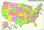 A Map Of The United States With Names | Map Of the United States