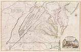 Joshua Fry and Peter Jefferson. A Map of the most Inhabited part of ...