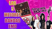 😎 (ROCK EMO) LAS 5 MEJORES BANDAS EMO DE TODO LOS TIEMPOS 😎 - YouTube