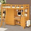 時尚屋 貝莎3.8尺檜木色挑高組合床組 (不含床墊-含主機架-書桌-衣櫥-床架) | 雙層/高層床架 | Yahoo奇摩購物中心