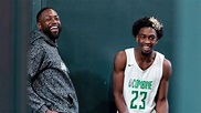 Dwyane Wade cheerleads as son Zaire makes BAL Combine comeback - 'ESPN ...