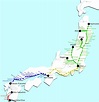 Japan Railway Mappa Ferroviaria Giappone Mappa Di Asia Orientale Asia ...