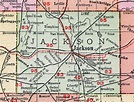 Jackson County, Michigan, 1911, Map, Rand McNally, Michigan Center ...