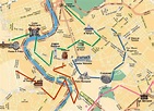 Mapas para visitar Roma a tu aire con recorridos e itinerarios.