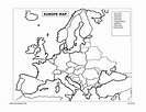 Blank Europe Map Quiz Printable - Printable Maps