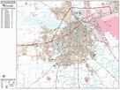 Shreveport Louisiana Wall Map (Premium Style) by MarketMAPS - MapSales