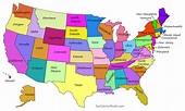 Printable US Maps with States (Outlines of America – United States ...