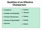What Makes an Effective Chairperson? : Parks Community UK