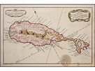 Westindische Inseln St. Kitts Island St. Christophle antique Map Bellin ...