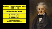Wilhelm Friedrich Ernst Bach (1759-1845) - Symphony in G Major - YouTube
