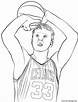 Larry Bird Coloring page Printable