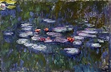 Lírios D'Água (1918) de Claude Monet | Tela para Quadro na Santhatela