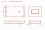 Billiards | Pool Table Pockets Dimensions & Drawings | Dimensions.Guide