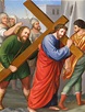 Kreuzweg - 5. Station (Simon von Cyrene hilft Jesus das Kreuz tragen ...