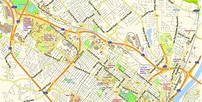 Albany PDF Map Vector New York US, exact City Plan scale 1:55257 full ...