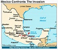 Battle Of Puebla Map - World Map Wall Sticker