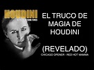 Truco de magia de HOUDINI (Tutorial)- Houdini: Chicago Opener - YouTube