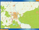 Stadtplan Frankfurt An Der Oder wandkarte bei Netmaps Karten Deutschland