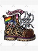 "Pete 2020 Boot Edge Edge | LGBT Pride Flag | Leather Boot" Art Print ...