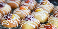 Sticky plum buns recipe - Great British Chefs