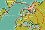 Viking Exploration Map - Vikings- Medieval Revolution