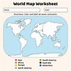 10 Best World Map Printable Template PDF for Free at Printablee