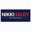 Nikki Haley President 2024 Blue Bumper Sticker / NH24-BS-501 ...