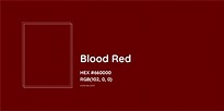 About Blood Red - Color meaning, codes, similar colors and paints ...