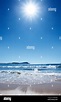 Sun beats down on Australian Beach Stock Photo - Alamy