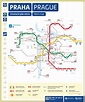Prague underground map - Map of prague metro system (Bohemia - Czechia)