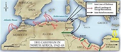 Map and Quotes - North African Campaign