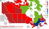 Languages of Canada : r/MapPorn