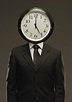 Man In Suit With Clock Face Photograph by Darren Greenwood