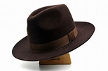 Fedora the WESTERNER Chocolate Brown Wide Brim Hat Men - Etsy | Wide ...