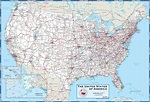Map Of Usa Freeways – Topographic Map of Usa with States