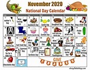 Printable National Day Calendar - Printable Word Searches