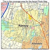 Aerial Photography Map of Ramsey, NJ New Jersey