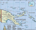 Map of Papua New Guinea and geographical facts, Where Papua New Guinea ...