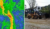 California weather warning as latest radar map shows TWO FOOT of rain ...