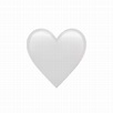 #heart #white #emoji #iphone #aestheticwhite #freetoedit | White heart ...